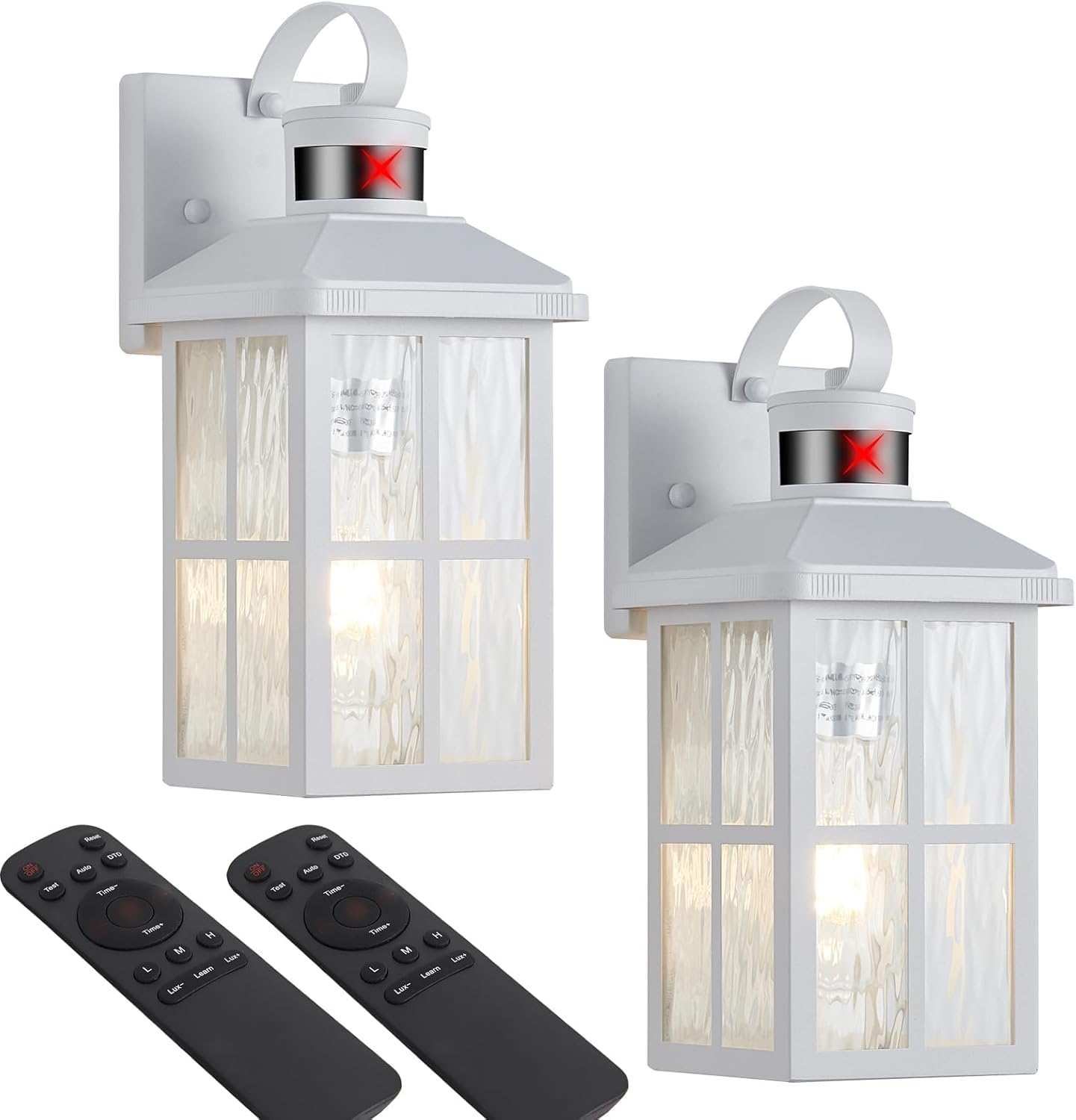 Motion Sensor Outdoor Wall Light - Dusk to Dawn Black Porch Fixture for Garage & Patio
