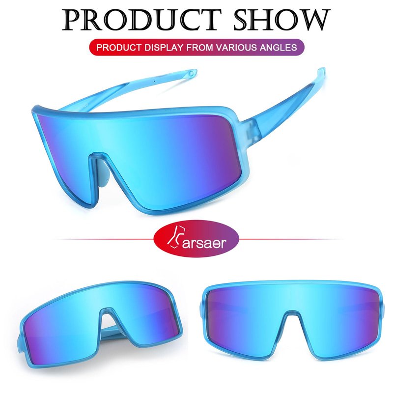 Karsaer Vision Men Women Sports Sunglasses Cycling Glasses Baseball Sunglasses for Youth Kids Teens Boys Girls