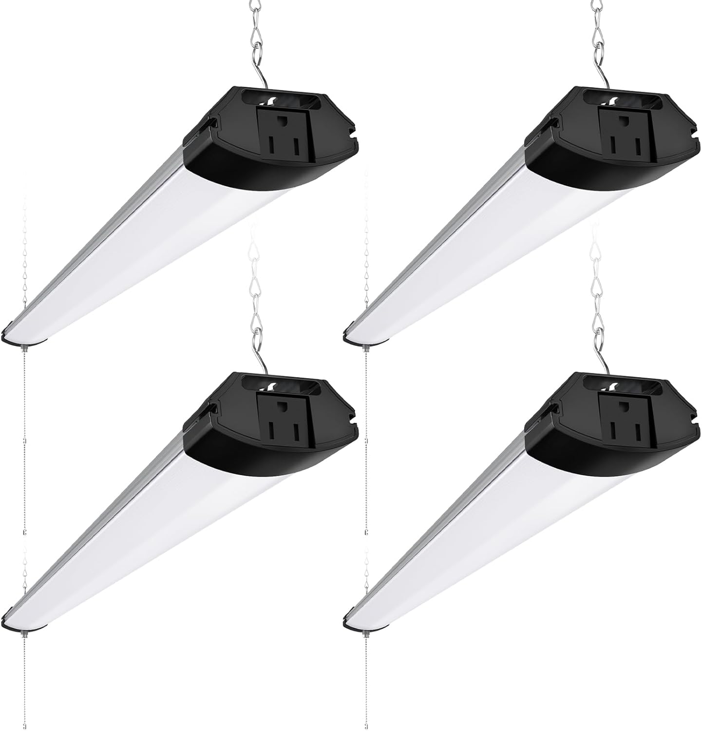 Barrina 10000LM LED Shop Light Fixture - 4FT, 84W, 5000K, Linkable, ETL Approved for Garage & Workshop