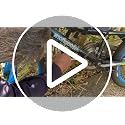 BIGLUFU Blue Folding Bike Lock 86cm with 4 Keys, Heavy-Duty Alloy, Mount & Straps