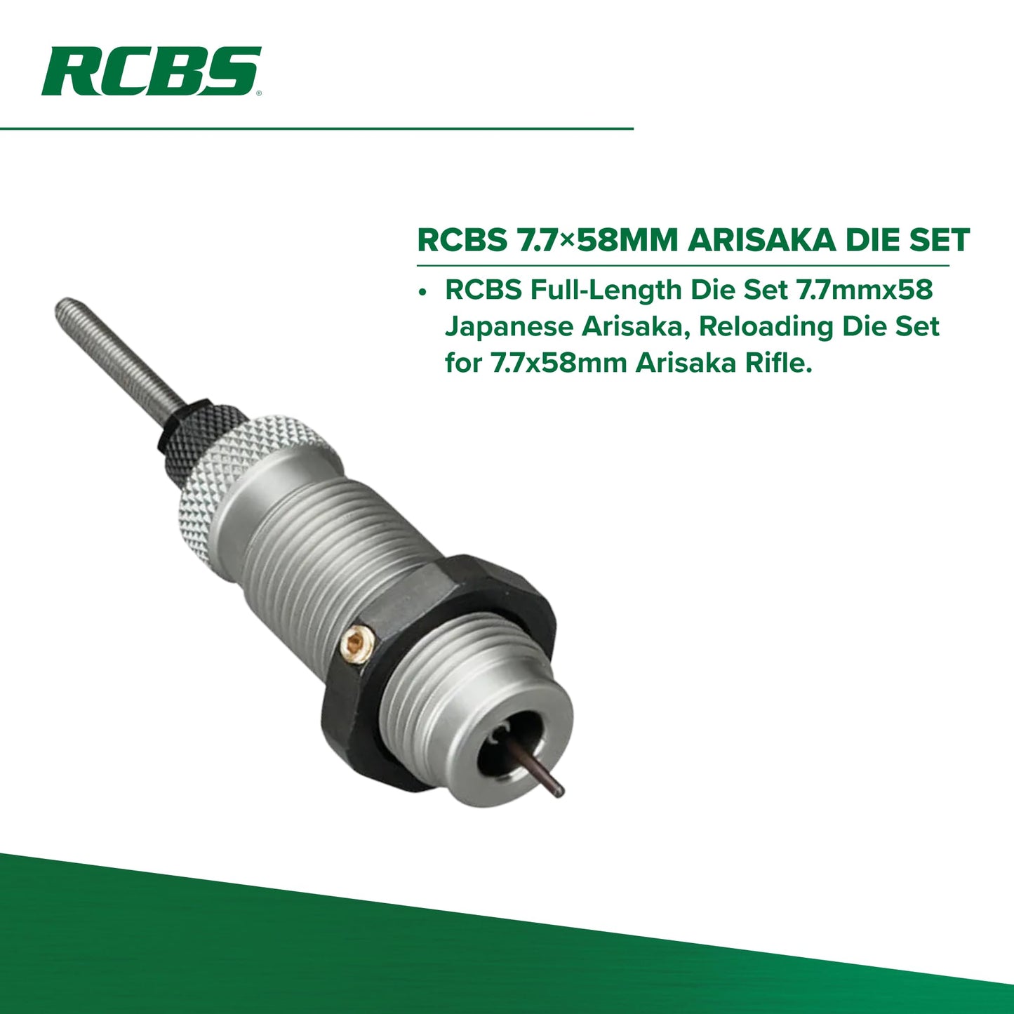 RCBS FL Die Set, 7.7-mm x 58-mm Japanese Arisaka