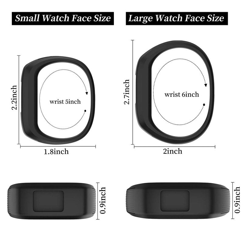 Watbro Compatible with Garmin Vivofit JR/Vivofit JR2/ Vivofit 3, Soft Silicone Adjustable Stretchy Replacement Watch Bands with Buckle, 22mm, Black, White, Navy, Sky Blue, Slate