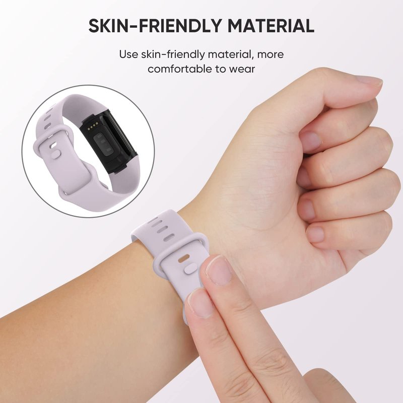 [12-Pack] Silicone Bands for Fitbit Charge 5, Replacement Bands for Charge 5 (Small Size)