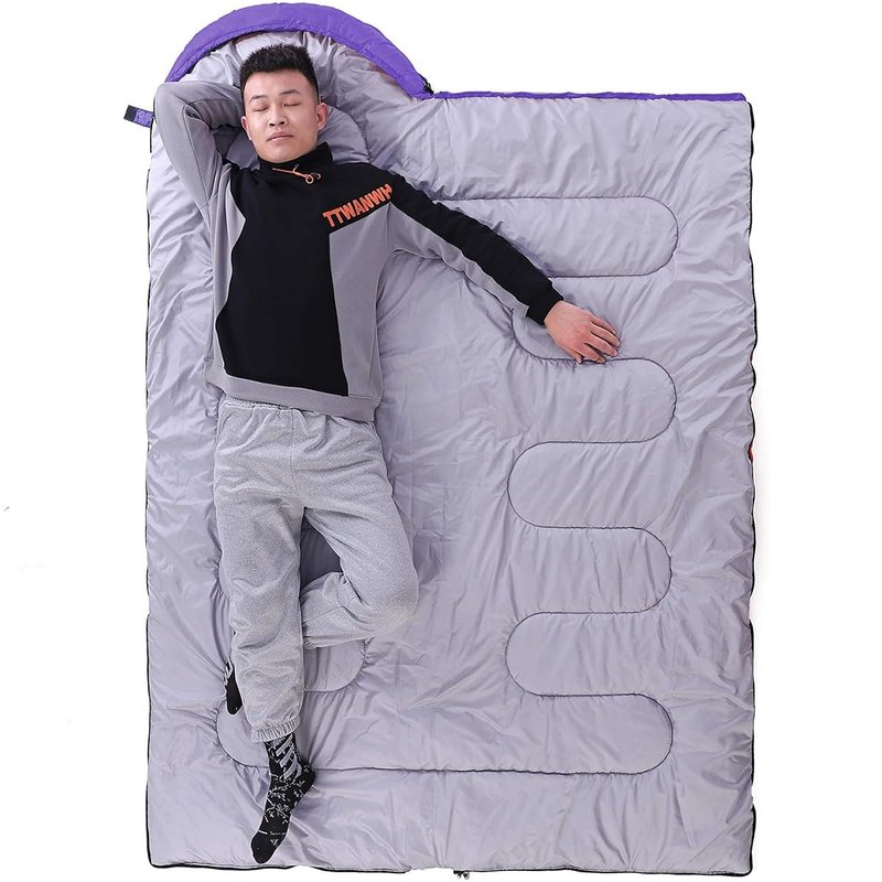 Camping Sleeping Bag 3 Seasons Lightweight &Waterproof with Compression Sack Camping Sleeping Bag Indoor & Outdoor for Adults & Kids