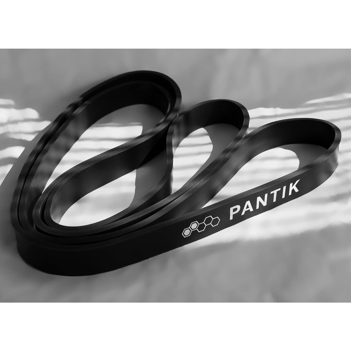 PANTIK Resistance Bands Set for Women and Men Pull up Bands Exercise Loop Band for Body Stretching Powerlifting Yoga Pilates Resistance Training Black