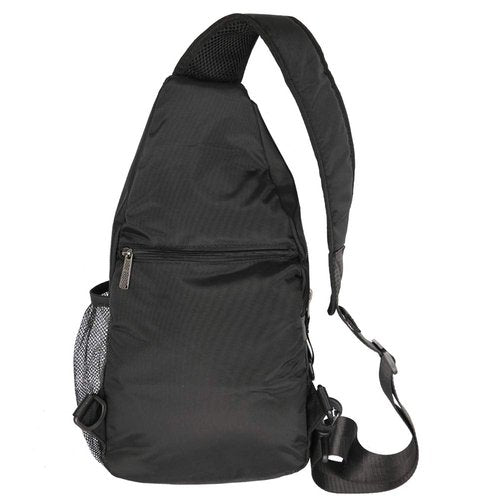 Vanlison Sling Backpacks, Sling Chest Bags Shoulder Crossbody Bags for Men Women Outdoor Travel Walking Dog Running Black