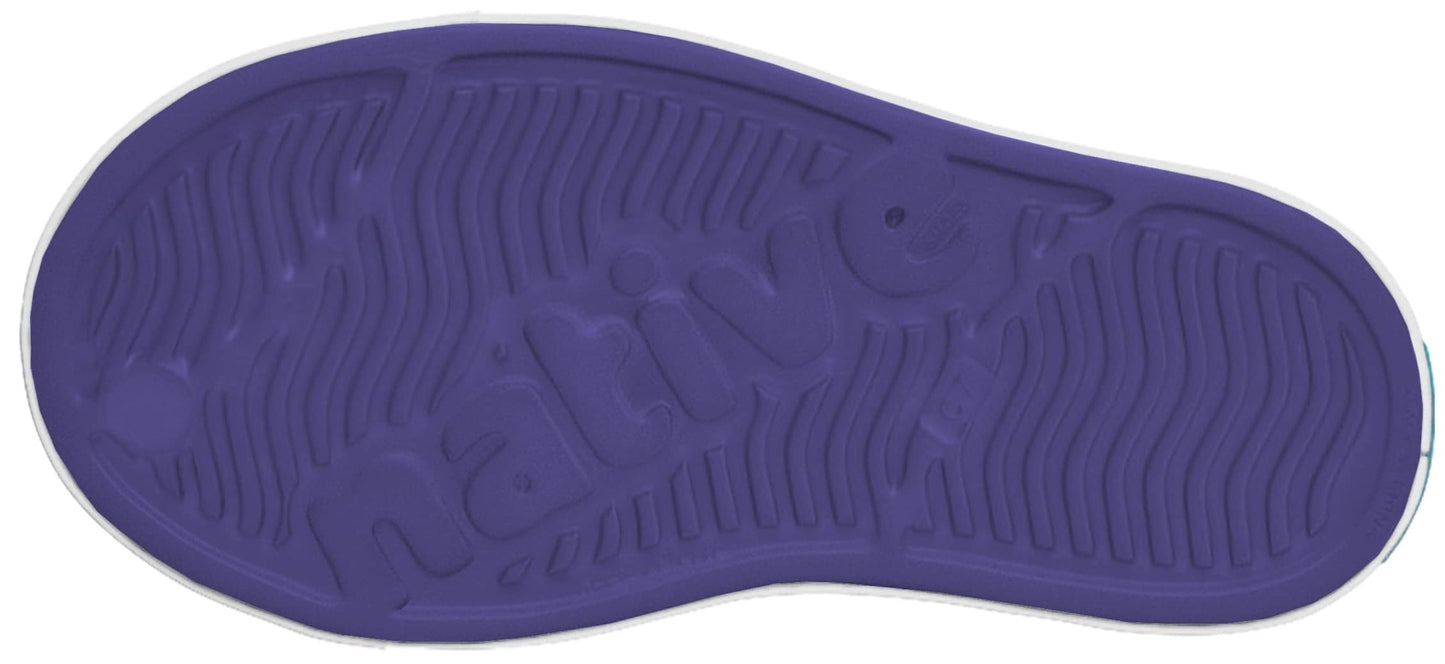 Native Shoes Unisex-Kids Jefferson Sneakers, Glamour Purple/Shell White, 6 Big Kid