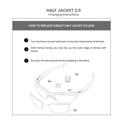 OAKLEY Original Racing Jacket OO9171 00002562 PRIZM Road Replacement Lenses For Men For Women+ Bundle Microfiber Pouch -FRAMES NOT INCLUDED