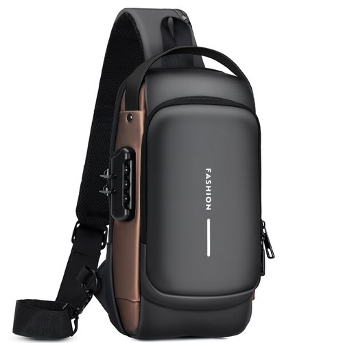 Rcrirth Sling Bag for Men | Anti-theft Crossbody Bag - Crossbody Shoulder Chest Bag for Daily use