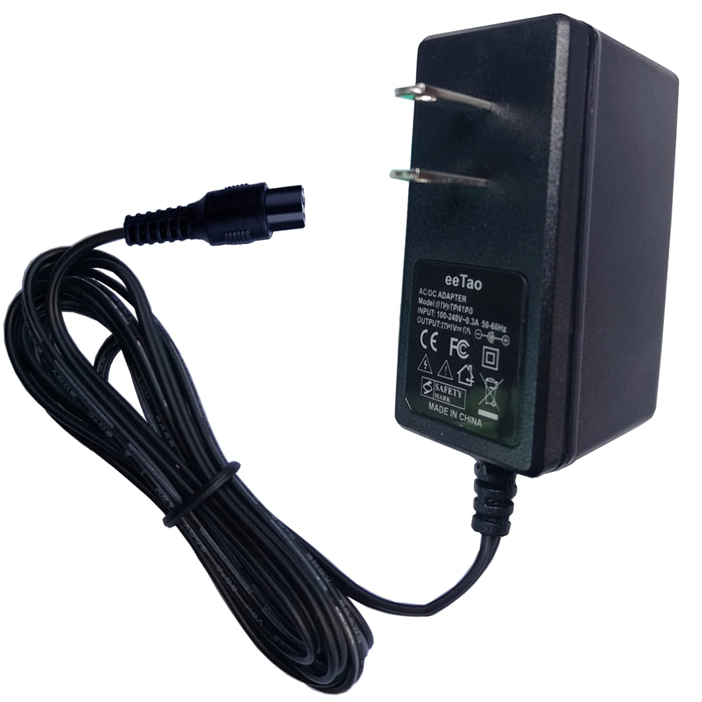 eeTao 4-Prong 42V AC/DC Adapter Charger Compatible with Voyager HOVER3030B-BLU HOVER3030B-PUR Hover-4040HB-GRN 4040HB-GRN HOVER4040HB HOVER4040HB-PNK-STK-1 36V 2Ah Battery 42VDC 0.4A Power Supply
