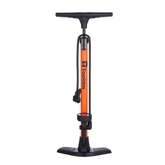 TOOLITIN Floor Bike Pump with Gauge,160 Psi High Pressure,Bicycle Pump Compatible with Presta and Schrader Valve,Bike Tire Pump for Road Bike,MTB,Hybrid,Balls