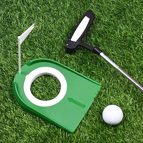 Indoor Golf Putting Green Set - 2 Pack Cups with White Flag