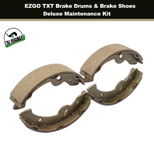 CLUBRALLY Golf Cart Deluxe Brake Maintenance Kit, Brake Drum/Hub, Brake Cables & Brake Shoes, Fits 1996-2008 Electric EZGO TXT, OEM#19186-G1, 70969G03, 70794-G01