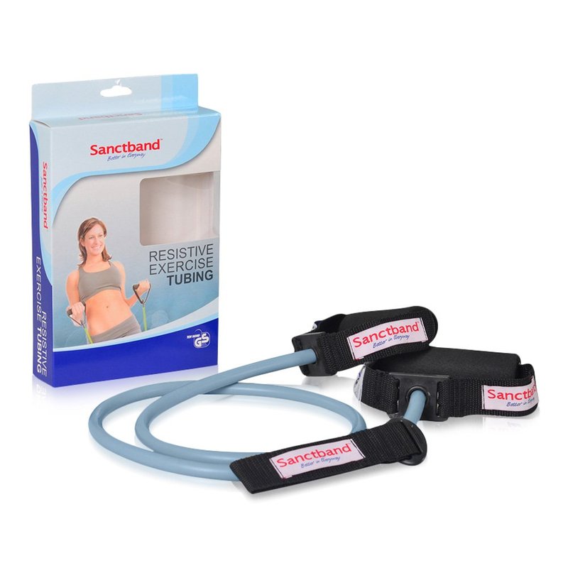 Sanctband Resistive Tubing with Handles - Blueberry (Heavy)