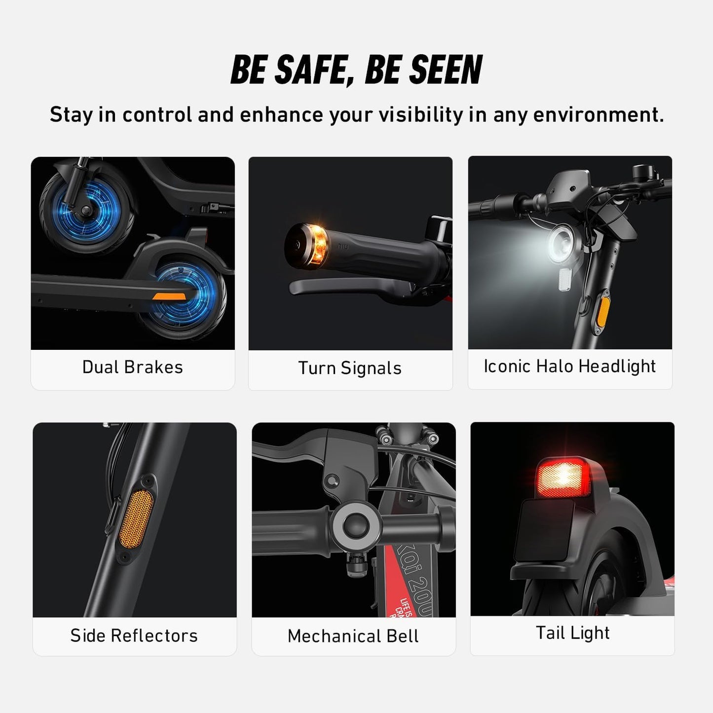 NIU Electric Scooter - KQi 1PRO E Scooter with Suspension, 500-700W Power, 14-33 Miles Range, 15-20 MPH