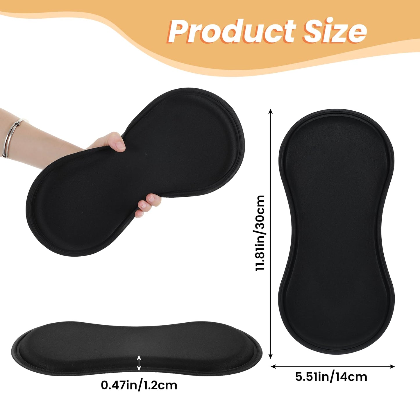 2 Pcs Abdominal Side Compression Lipo Foam Boards, 360 Lipo Foam Lateral Protectors Pads, 11.7x5.51x0.41in Anti-Sagging Abdominal Side Compression Boards for Abdominals Liposuction, Surgery Recovery
