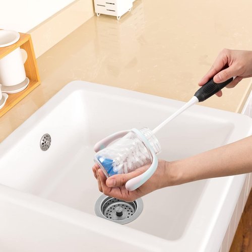 Amazer Bottle Brush Cleaner - Long Flexible Handle for Water Bottles & Tumblers | 2 Pack