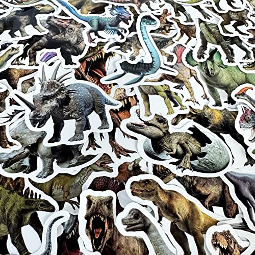 Realistic Dinosaur Stickers - 100 Vinyl Stickers for Kids
