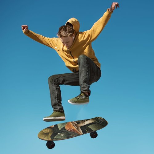 Kigai Mushroom Skateboard Grip Tape Sheet 33.1x9.1inch,Non Slip Sandpaper Scooter Grip Tape Longboard Griptape