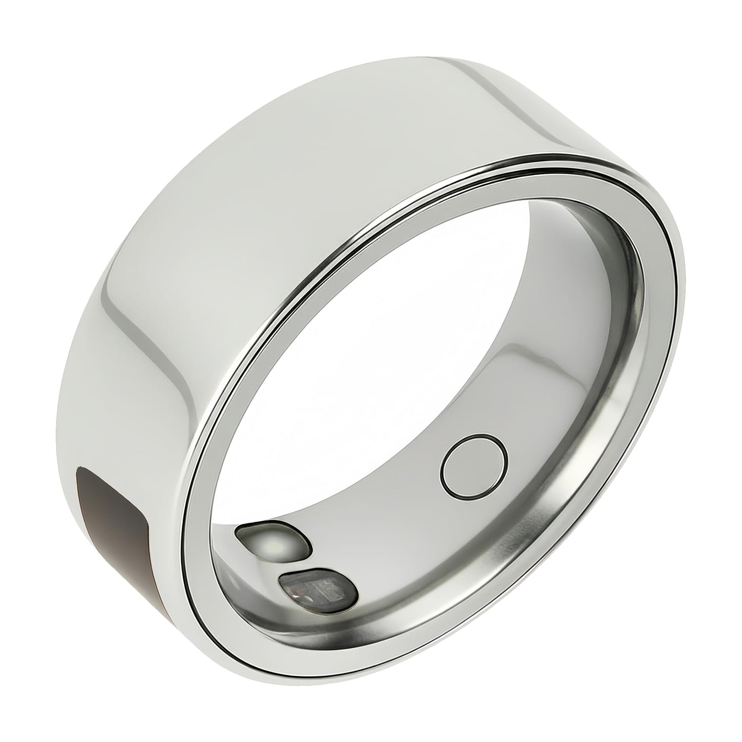 BlissfulTails Gen 2 Pro Smart Ring for Men Women: Health, Fitness & Sleep Monitor, SOS, Touch Control, Heart Rate, Vibration, Waterproof, iOS Android, Gift (Silver, Size 9)