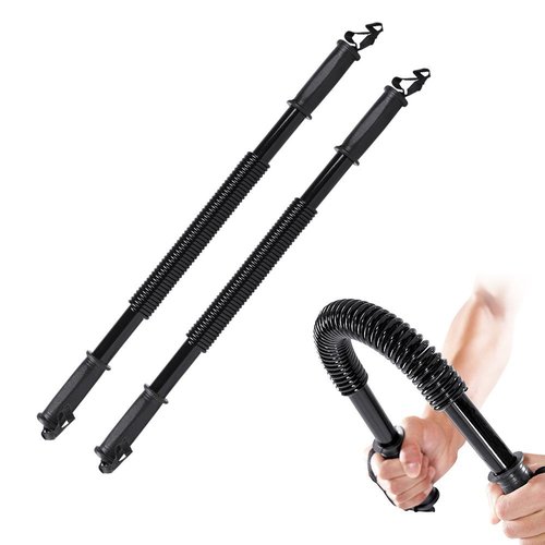 Boshen 66lbs Power Twister Bar Bend Exercise Bar Workout for Chest Arm Upper Body Strength Training Heavy Duty Arm & Chest Builder
