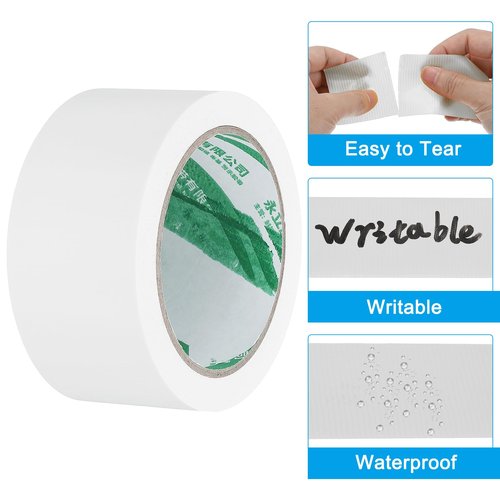PATIKIL Pickleball Court Tape 2 in x 66ft, 4Pcs Pickleball Court Marking Kit for Indoor/Outdoor Tennis Volleyball Badminton Court, White