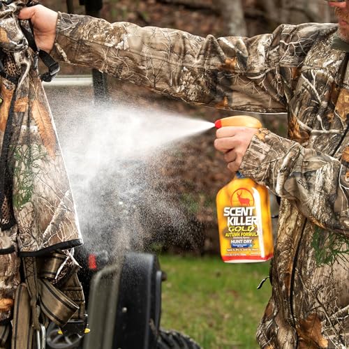 Wildlife Research Scent Killer Gold Autumn Formula Spray 24 oz - Odor-Eliminating Hunting Cover Scent