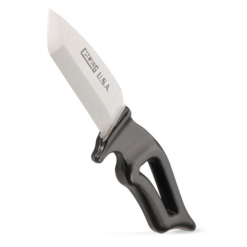 ESTWING Tanto Knife - 4" USA Made Fixed Blade Knife with Forged Steel Construction & Reinforced Nylon Sheath - ETK-4