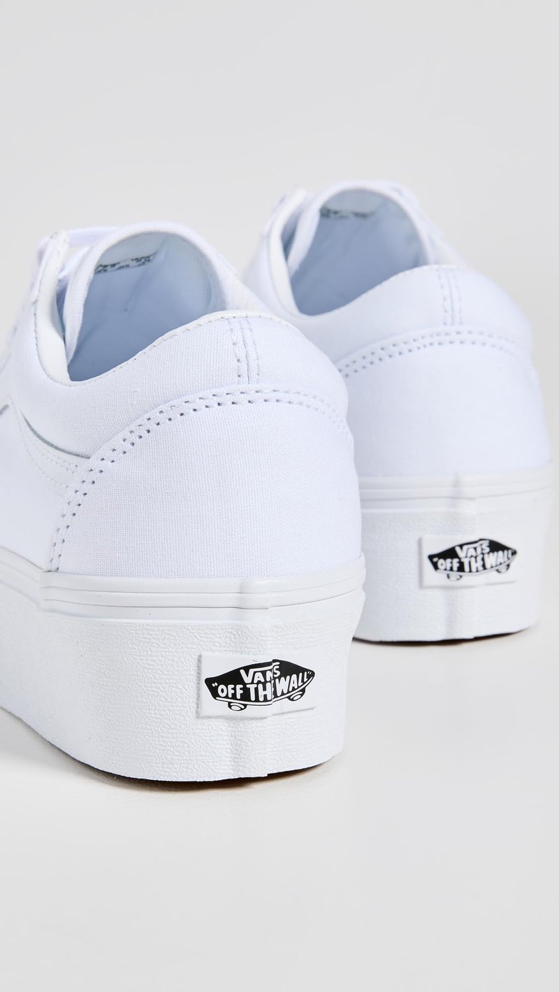 Vans Unisex UA Old Skool Stackform Sneakers, True White, 7.5 US Women/6 US Men