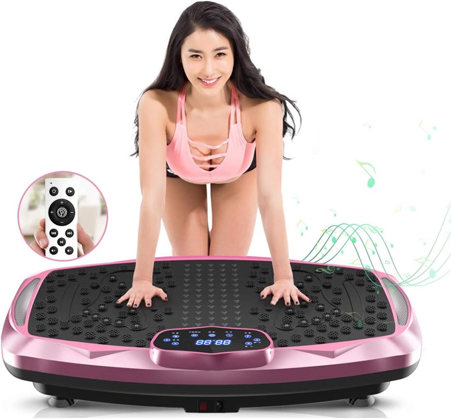 Nimto Vibration Plate Exercise Machine - Whole Body Fitness Platform with Bluetooth & Remote Control, 99 Levels