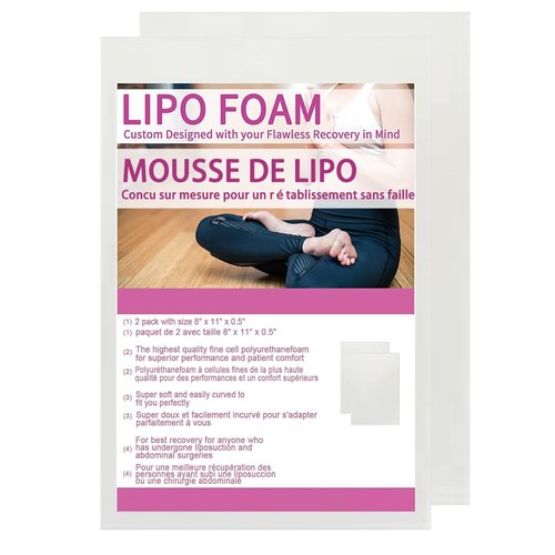 KAIHENG Lipo Foam Board 4Pack Liposuction Surgery waist-supports Foam Sheet for Recovery BBL Supplies 8"X11" Lipo Foam Pads for Post Surgery Help Out When Using Ab Board Compression Garments