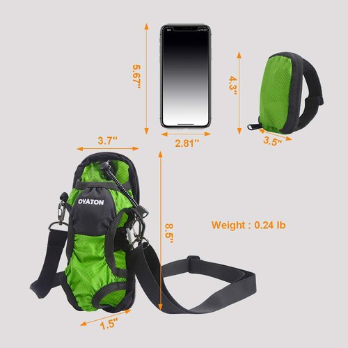 OYATON Water Bottle Carrier with Straps - Universal Water Bottle Holder Sling for Walking, Hiking, and Travel - Compact & Foldable Design