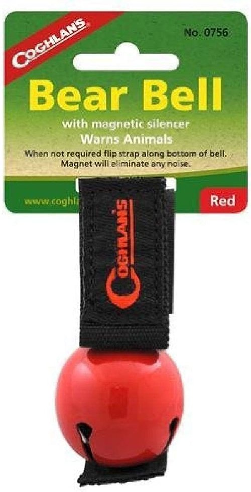 Coghlan's Magnetic Bear Bell - Wildlife Safety Alert for Hiking - Red Color