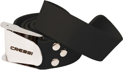 Cressi Quick-Release Elastic Belt with Metal Buckle, Black, One Size [Duplicate]