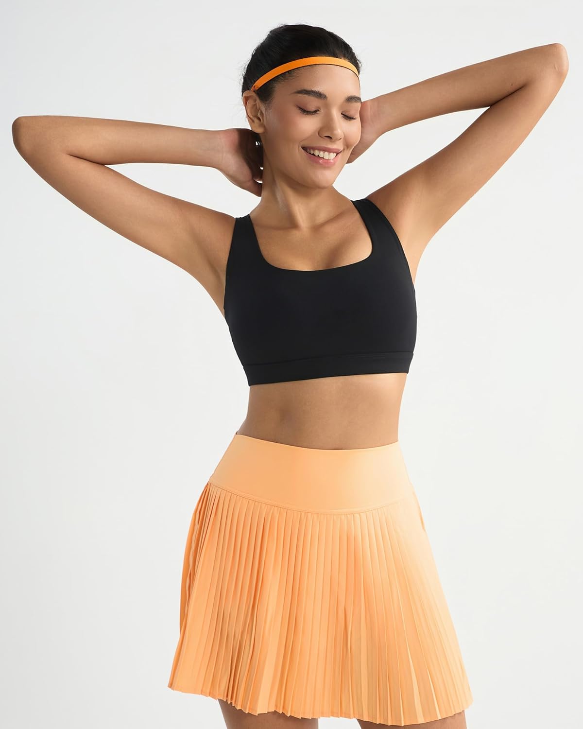 RUNNING GIRL High Impact Sports Bra - Adjustable Racerback Design with Built-In Pads for Comfort