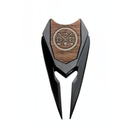 MULLIGAN HOOLIGAN DAD Engraved 4 in 1 Golf Gift Divot Tool | Grove Cleaner | Golf Club Holder |+ Ball Marker in Teak Wood - Dad Birthday Gift in a Box (Dad's Divot Tool)