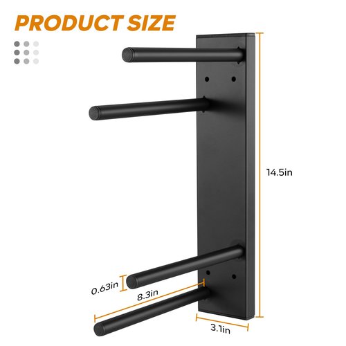 JASIFIO Scooter Wall Mount - Scooter Garage Storage Rack Scooter Hanger for 2 Toddler Scooter/Kids Scooter/Trick Scooter/Adult Scooter