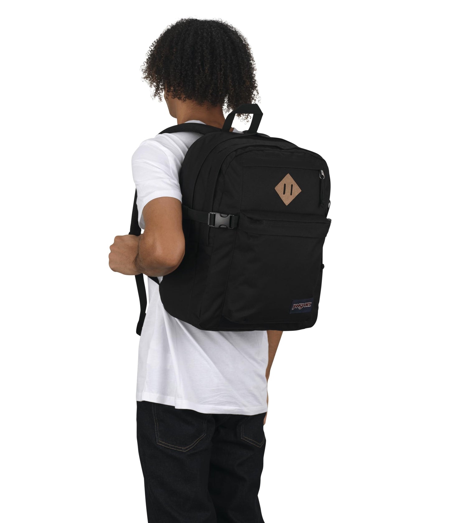 JanSport Main Campus Backpack - Travel or Work backpack w 15-Inch Laptop Sleeve and Dual Water Bottle Pockets, Party Plum