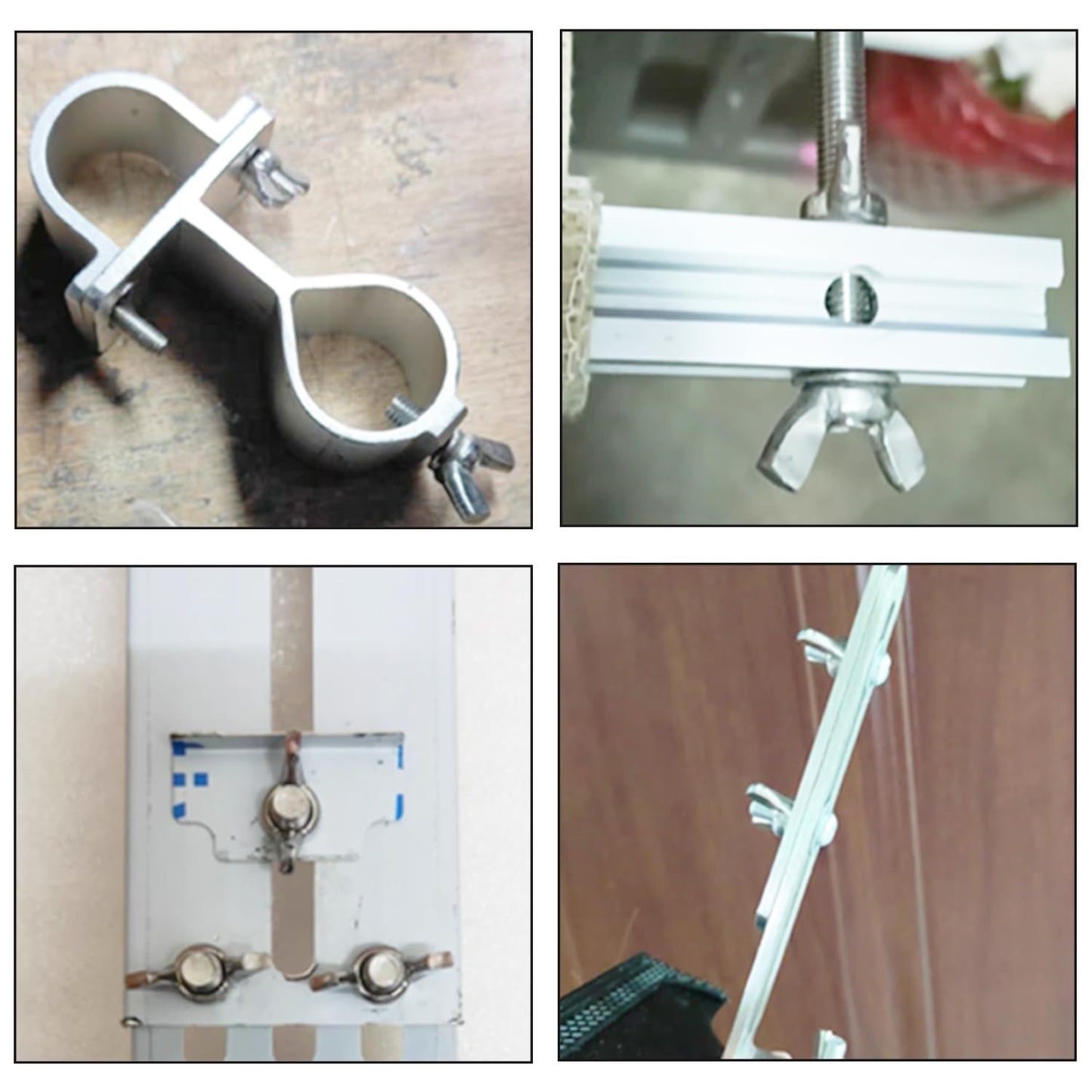 Aienxn 35PCS SAE Sizes Wing Nuts Assortment Kit, 304 Stainless Steel 1/4"-20, 5/16"-18, 3/8"-16, Parts Butterfly Wing Nut, Wingnuts Fasteners