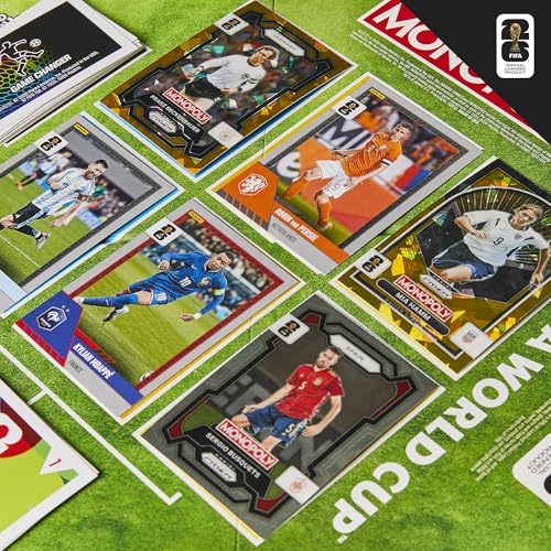 Monopoly Panini Prizm FIFA World Cup Board Game with Trading Cards