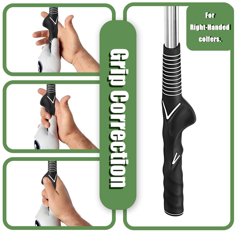Ruoyang Retractable Golf Swing Trainer & Golf Grip Trainer for Warm-up, Right-Handed Golf Training Aid with Strength & Tempo Practice, Indoor Golf Club for Chipping and Hitting