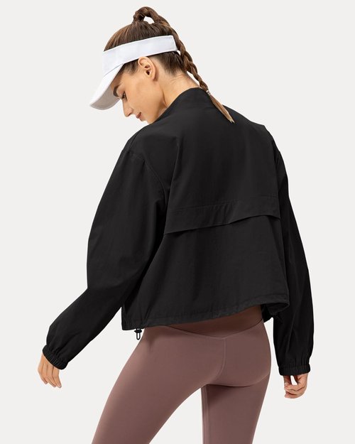 Locachy Women's Athletic Jacket - Lightweight Zip-Up with Sun Protection | Windproof & Stylish