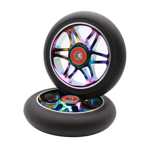 2Pcs 110mm Pro Scooter Wheels with ABEC 9 Bearings Fit for MGP/Razor/Lucky Envy/Vokul Pro Scooters Replacement Wheels