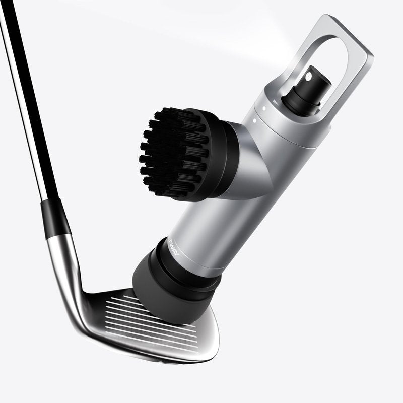 Sprush Golf Club Brush Cleaner with Water Spray Bottle and Sponge - Clean Golf Clubs Golf Balls Shoes All at Once - Heavy Duty - Golf Cleaning Device - Golf Accessories- USA Company