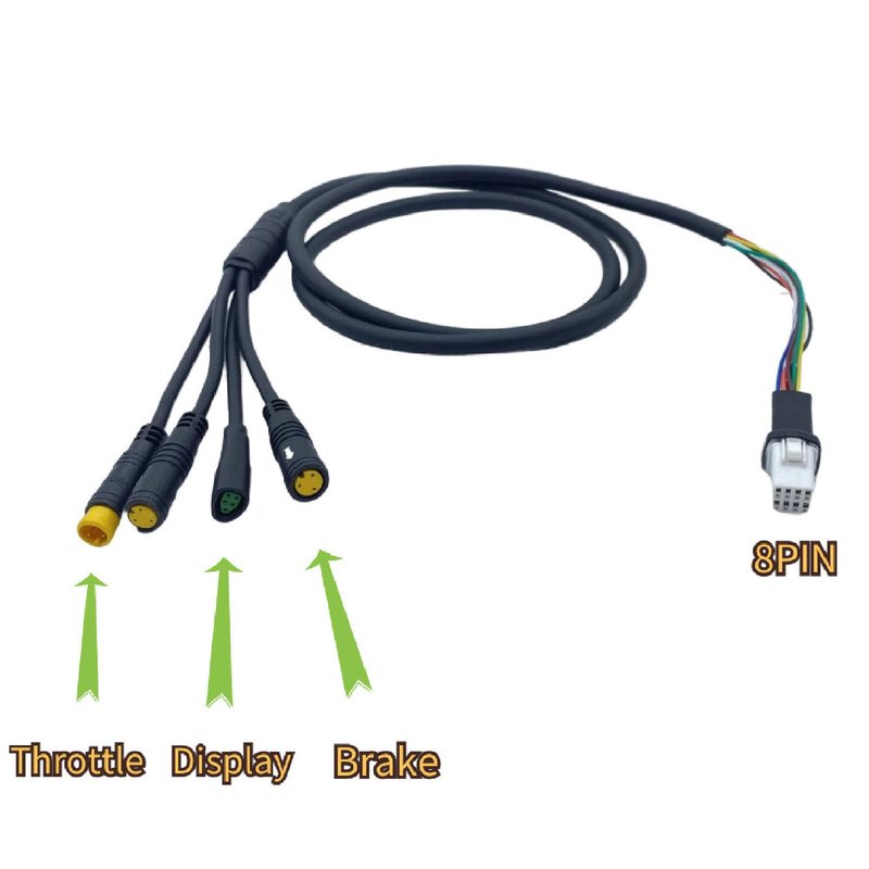 aqxreight Electric Bike Extension Cable Mid Drive Motor Wire Harness Suitable for M200 M300 M400 M420 M620 G330 G332 G510 G360 with CAN Protocol Mid Drive Motor