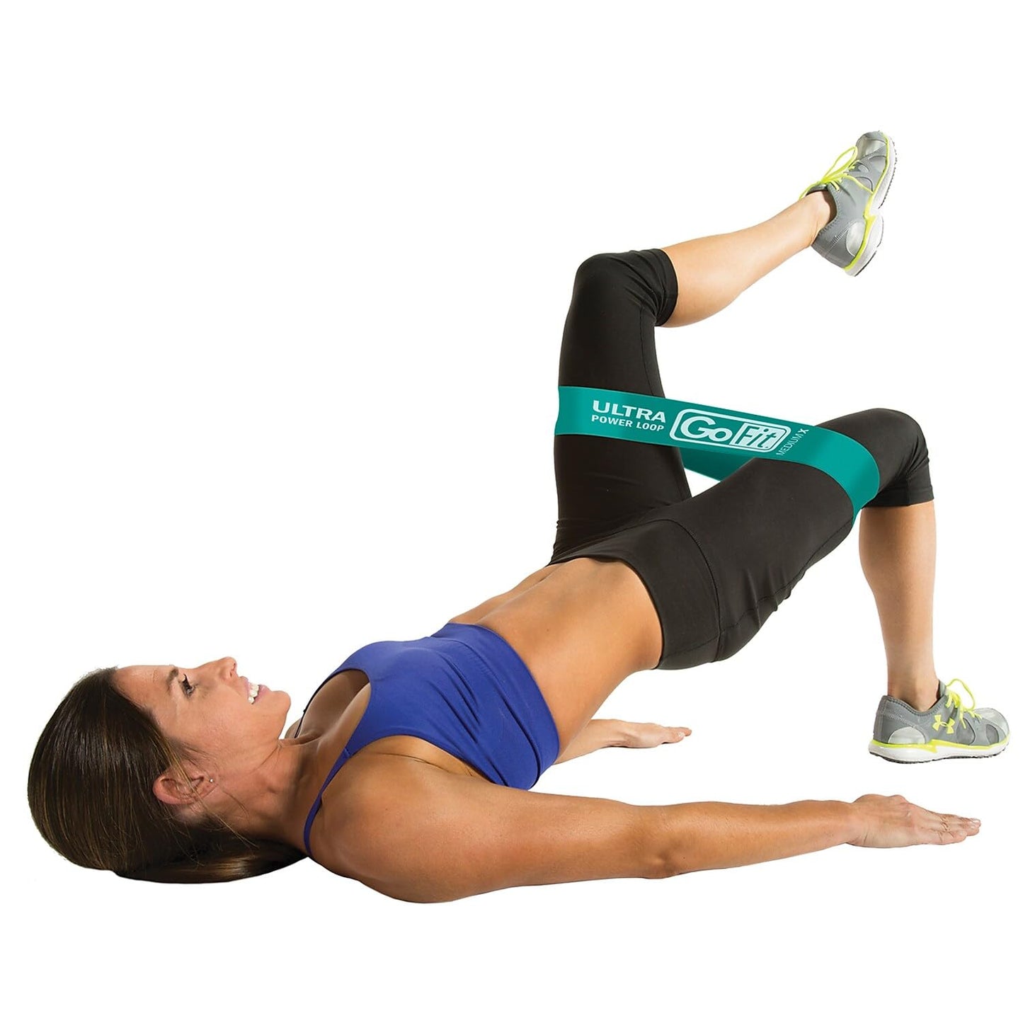 GoFit GF-SUPL-MX Single Ultra Power Loop (Teal, Medium X, 10 Pounds),Green