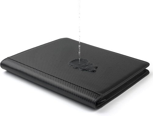 GERMUN Trading Card Binder - Premium 9 Pocket Holder for 360 Cards | Double-Sided Album in Carbon Black