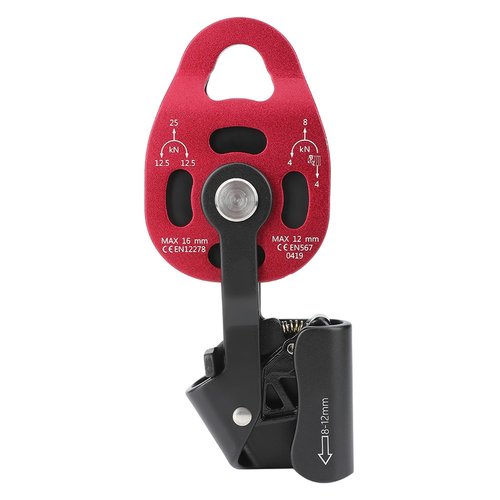 Gonetre Pulley Climbing Heavy Duty Rope Pulley Block Smooth Rotation High Strength Aluminum Pulley Wheel for Mountaineering Hoisting Rescue 8 12mm Rope