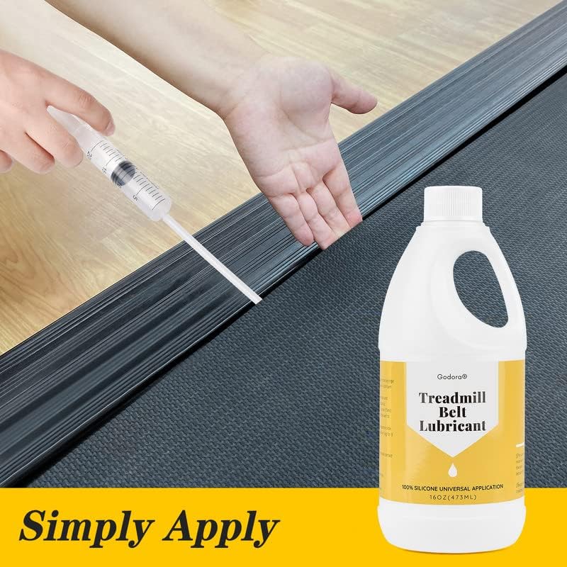 Silicone Treadmill Lubricant - 16 Ounces Premium Oil for Easy Belt Maintenance | Universal Compatibility