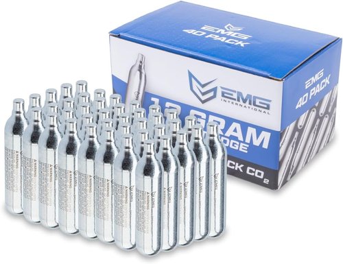 Evike - 12 Gram CO2 Cartridge | Perfect for Airsoft & Air Guns - Reliable Performance